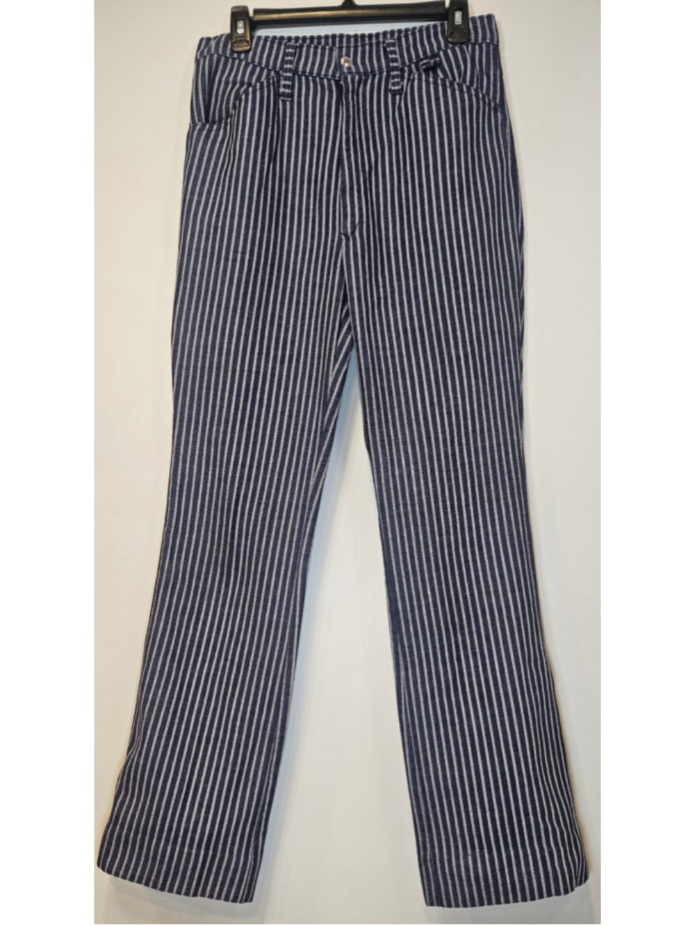 Vintage 70s White Stag Ski Pants USA Striped Flare Bell Bottom Talon